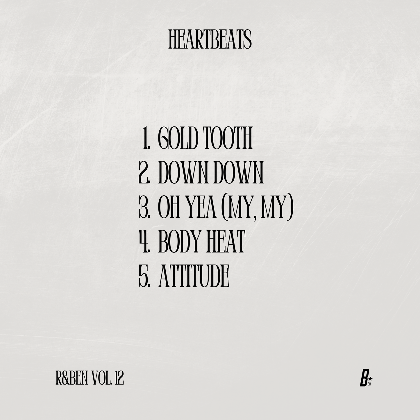 "HEARTBEATS" (R&Ben Vol. 12) (DIGITAL EP)