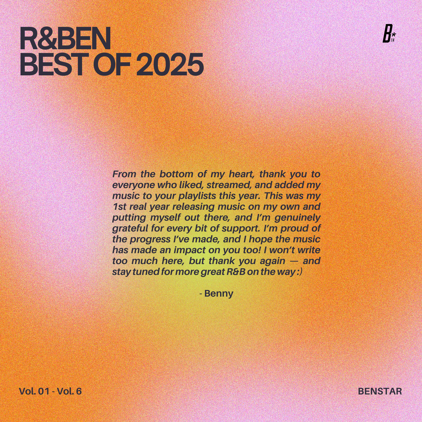 "Best of R&Ben 2025" (DIGITAL EP)