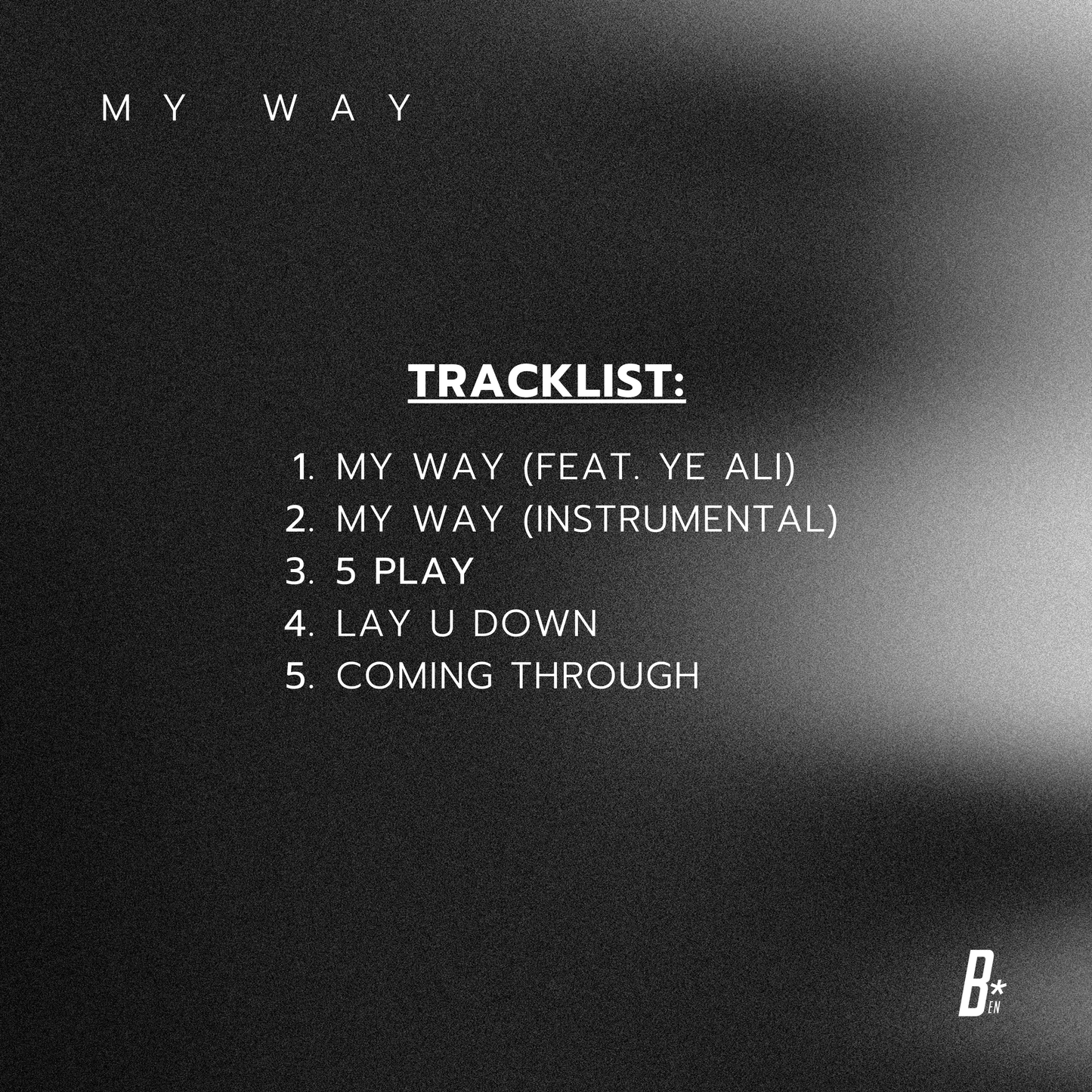 "MY WAY (R&Ben Vol. 4)" (DIGITAL EP)